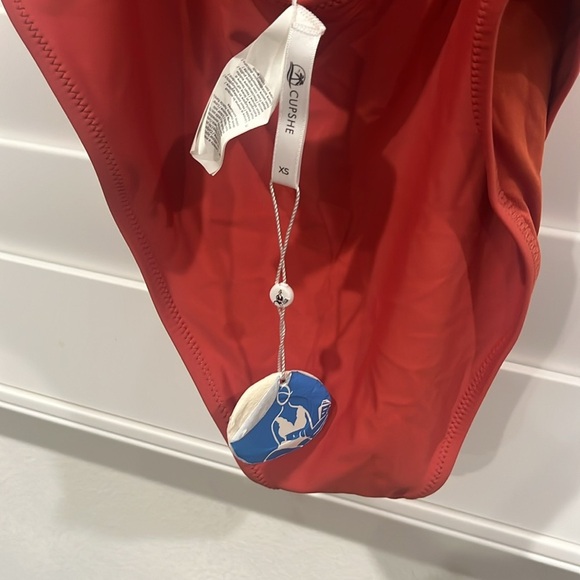 Eliana Rust Red Cutout One Piece Swimsuit - Picture 6 of 7